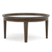 Maidstone 36-inch Round Cocktail Table with Jute in 202 Pier finish