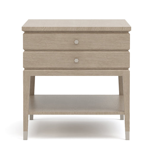 Maidstone Two-Drawer Side Table in 201 Sandbank finish