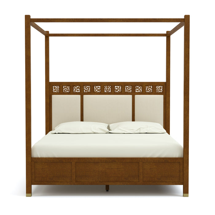 Surrey Hills Upholstered Four-Poster Bed - Stickley Furniture | Mattress