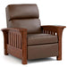 Bow Arm Morris Power Wall Recliner Colman Saddle Leather 032 - Onondaga Finish