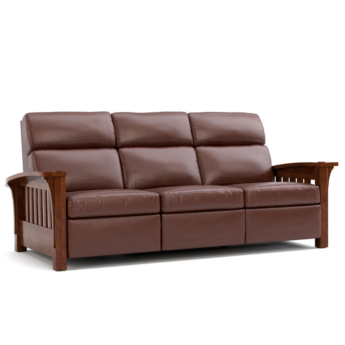 Orchard Street Motion Sofa Colman Sienna Leather 032 - Onondaga Finish