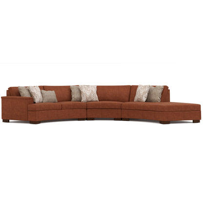 Hayward Large Curved Sectional - Stickley Furniture | Mattress