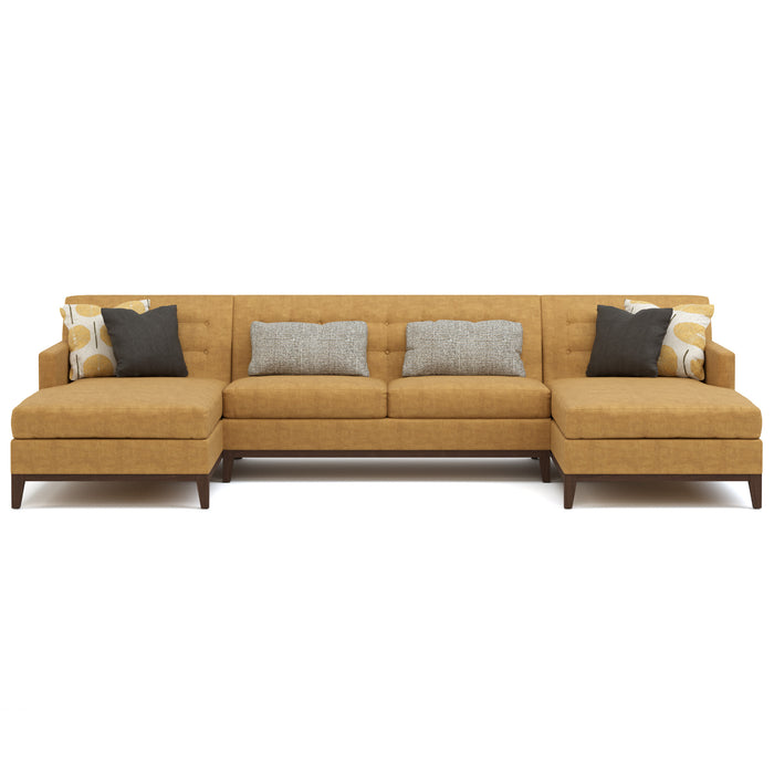 Walnut Grove Tufted-Back U-Shaped Sectional