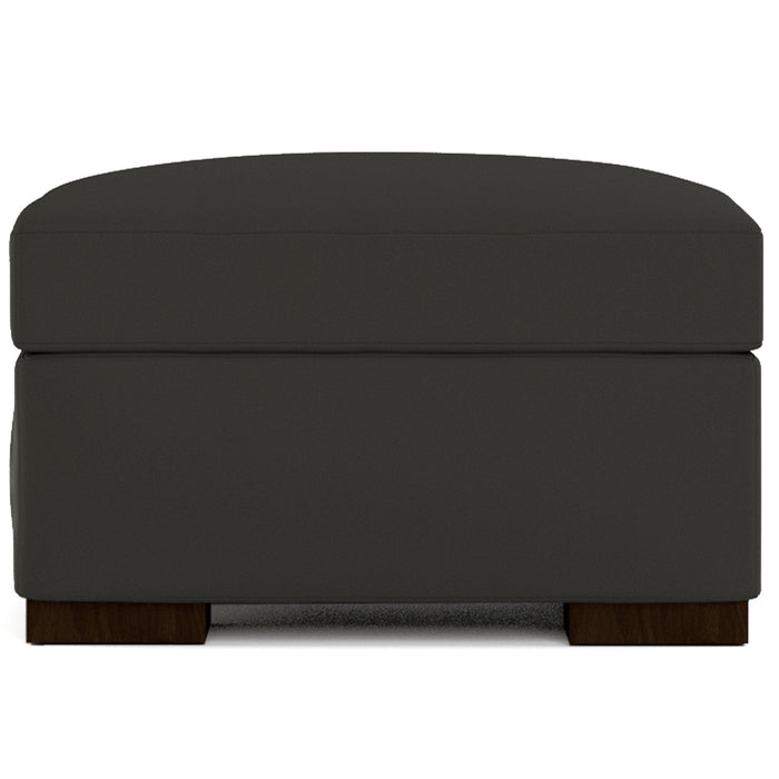 Keene Ottoman Leather Alameda Anthracite