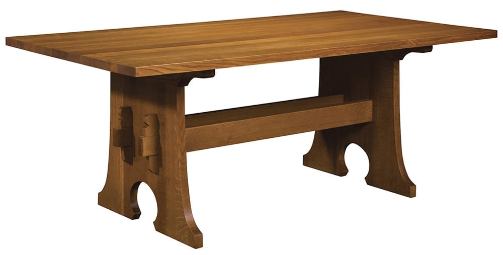 Keyhole Trestle Table