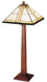 Square Base Table Lamp with Art Glass Shade - Stickley Furniture | Mattress
