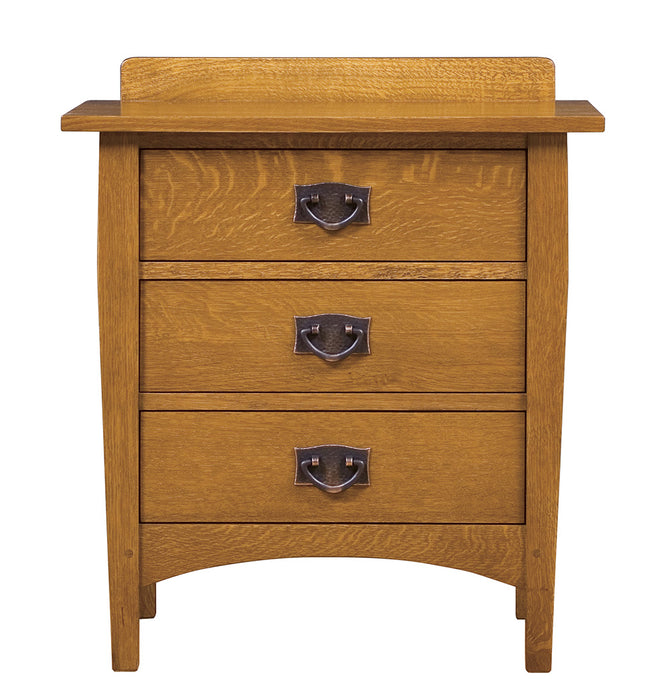 Harvey Ellis Three-Drawer Nightstand