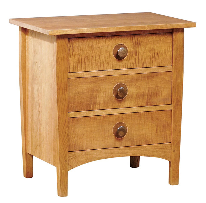 Harvey Ellis Three-Drawer Nightstand