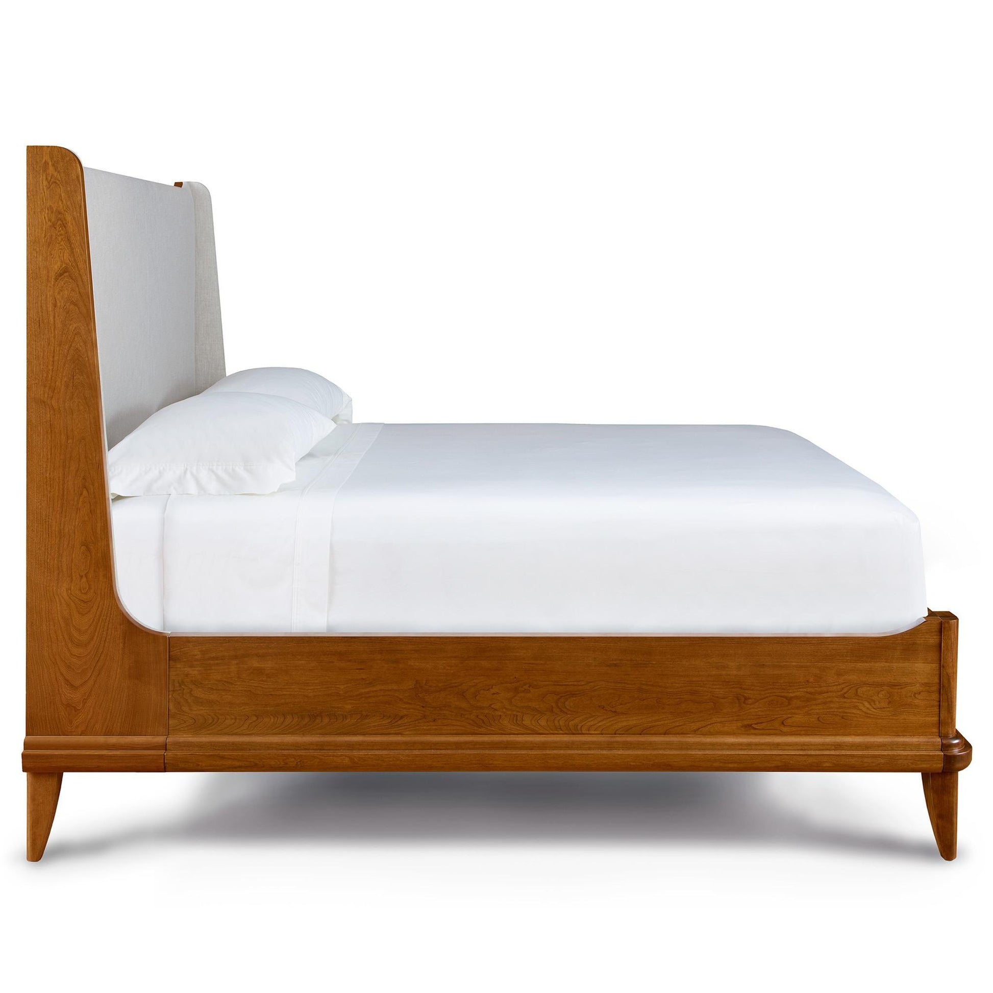 Martine Bed with Upholstered Headboard - Stickley Furniture | Mattress