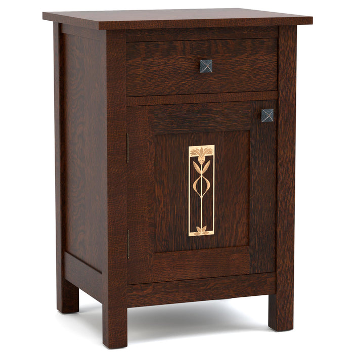 Meadowflower Nightstand Left Hinge Oak 031 Centennial Finish