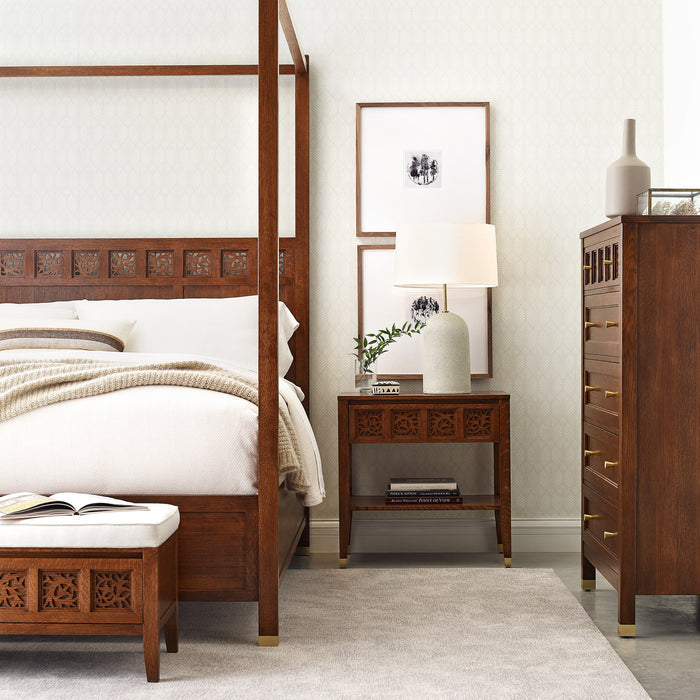 Surrey Hills Open Nightstand, Wood Top - Stickley Furniture | Mattress