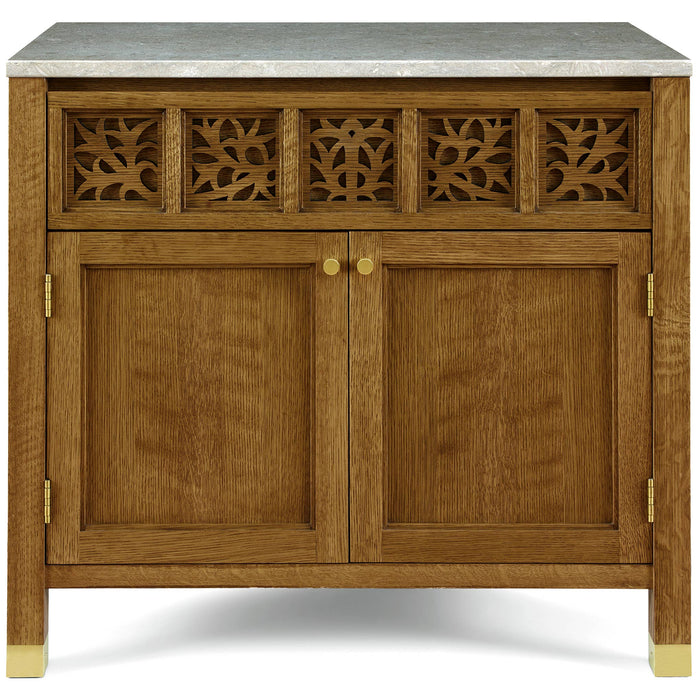 Surrey Hills Two-Door Nightstand, Stone Top