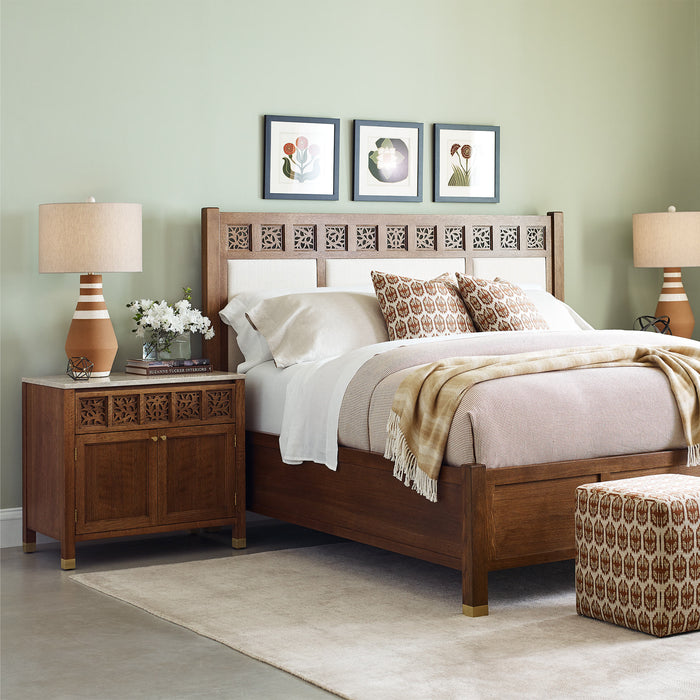 Surrey Hills Two-Door Nightstand, Stone Top - Stickley Furniture | Mattress