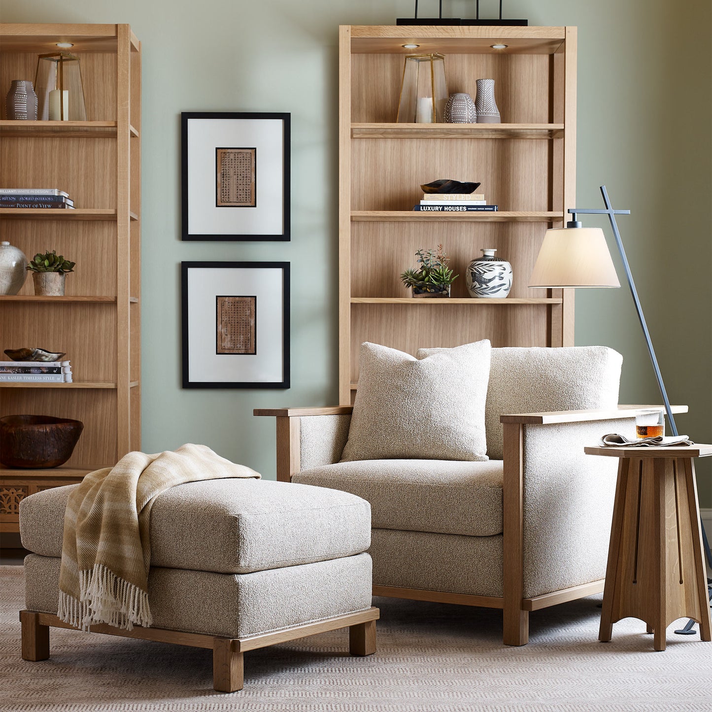 Surrey Hills Wood-Frame Lounge Chair - Stickley Furniture | Mattress