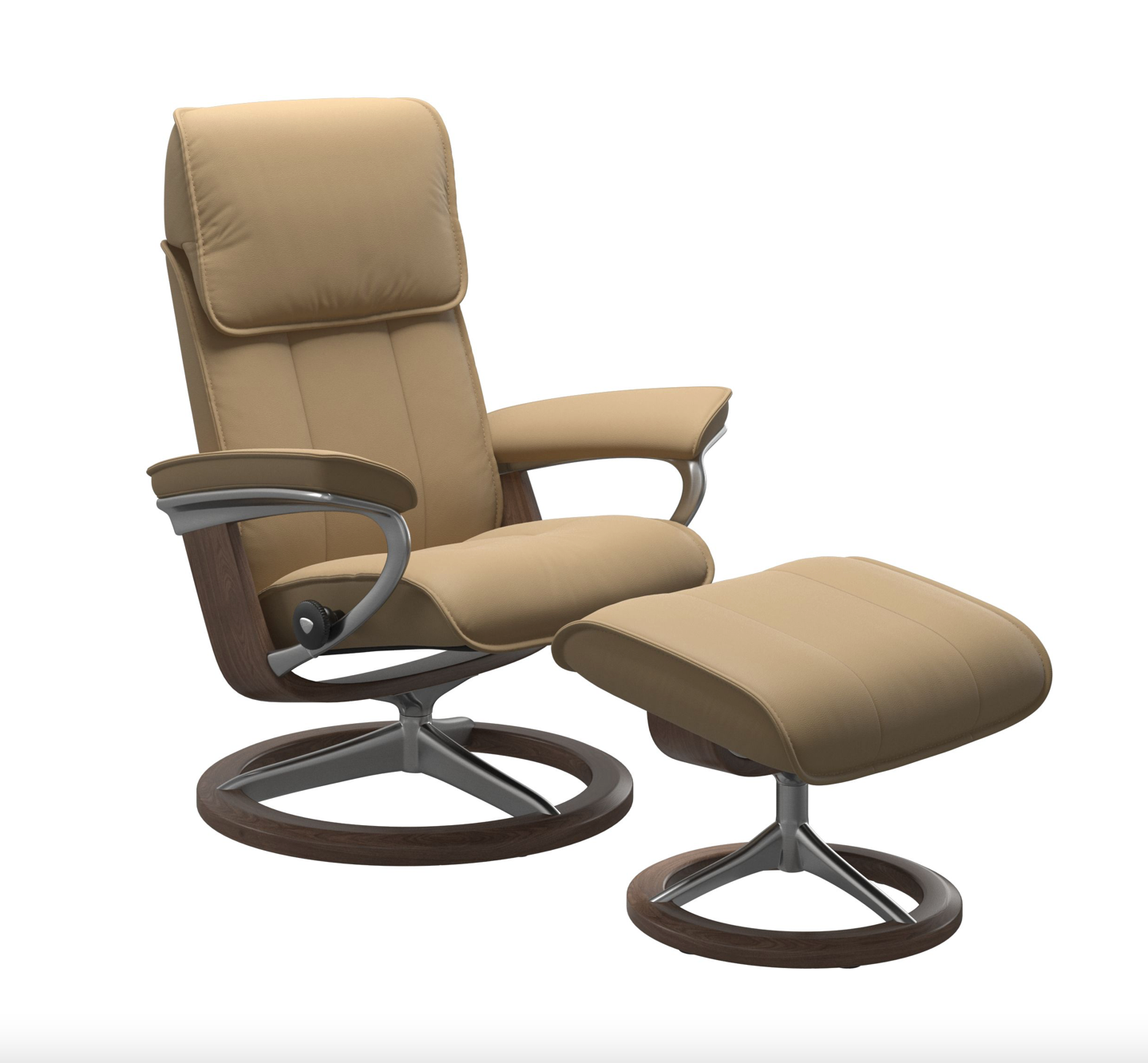 Admiral Signature Chair & Ottoman - Stickley Furniture | Mattress