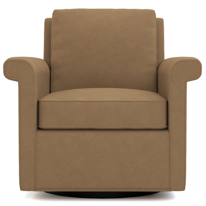 Belleville Swivel Chair Leather Alameda Ecru