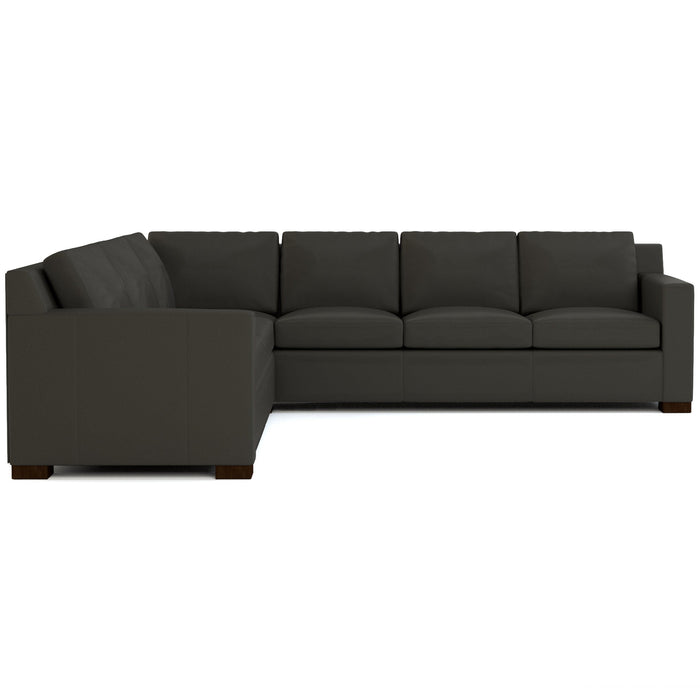 Keene Sectional Leather Alameda Anthracite