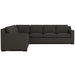Keene Sectional Leather Alameda Anthracite