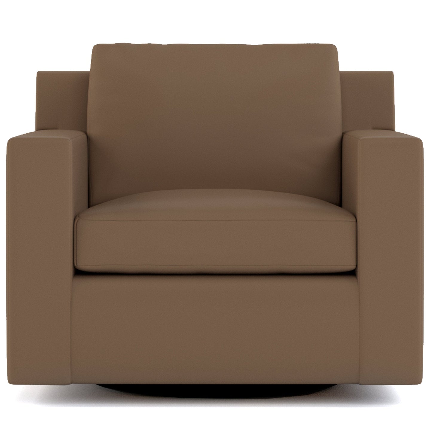 Keene Swivel Chair Leather Alameda Fumo