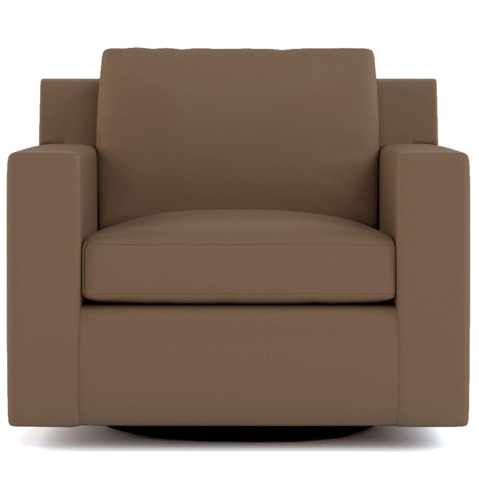 Keene Swivel Chair Leather Alameda Fumo