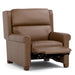 Woodlands Small Roll Arm Wall Recliner Selvano Bark - Angle Reclined