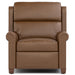Woodlands Small Roll Arm Wall Recliner Selvano Bark - Front