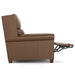 Woodlands Small Roll Arm Wall Recliner Selvano Bark - Side Reclined