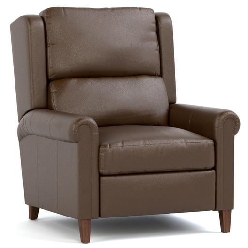 Woodlands Small Roll Arm Power Recliner Selvano Chestnut Program