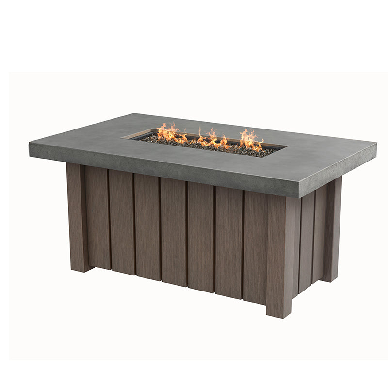 Taos 50X30 Rectangle Fire Pit - Concrete Top - Stickley Furniture | Mattress