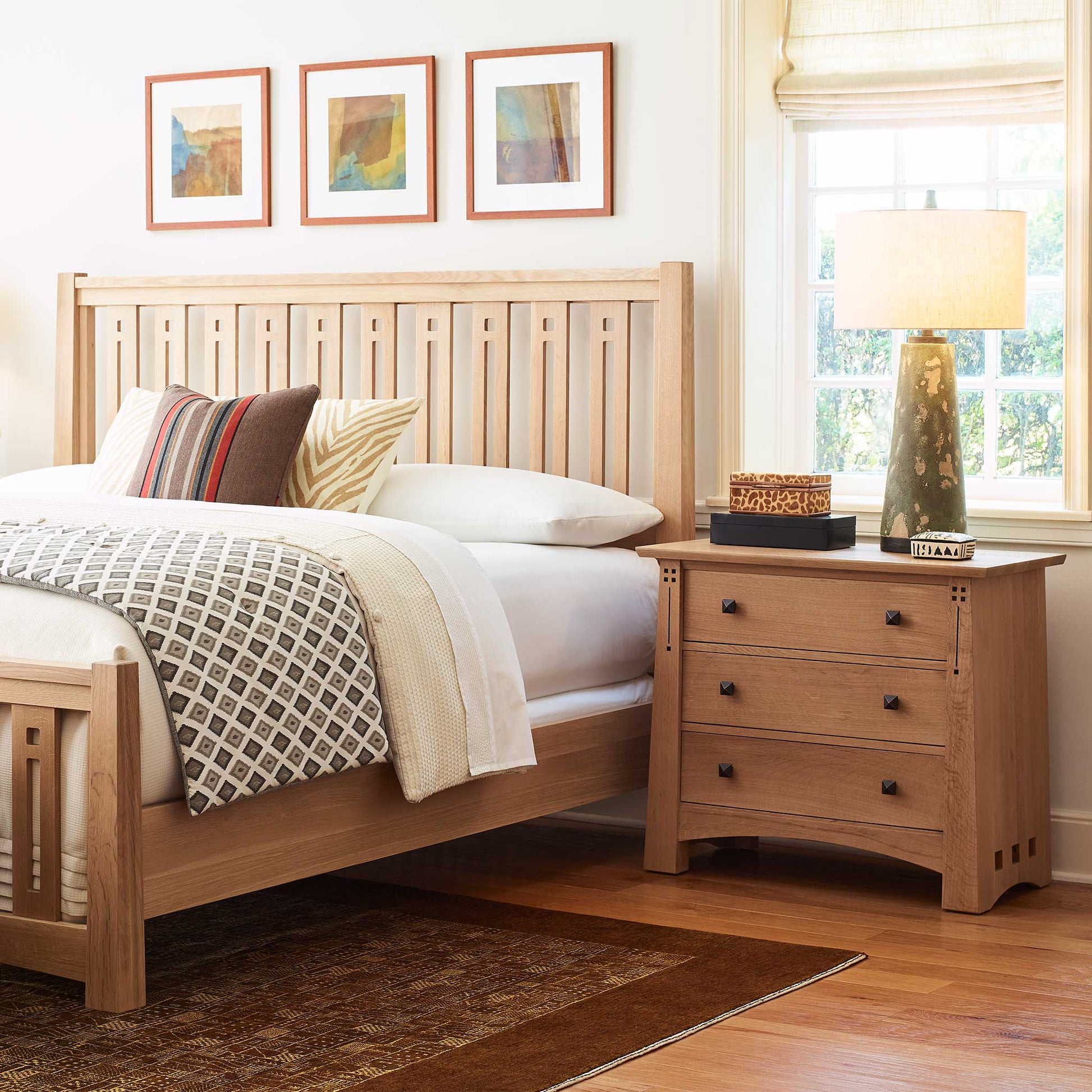 Highlands Pierced Slat Bed - Stickley Furniture | Mattress
