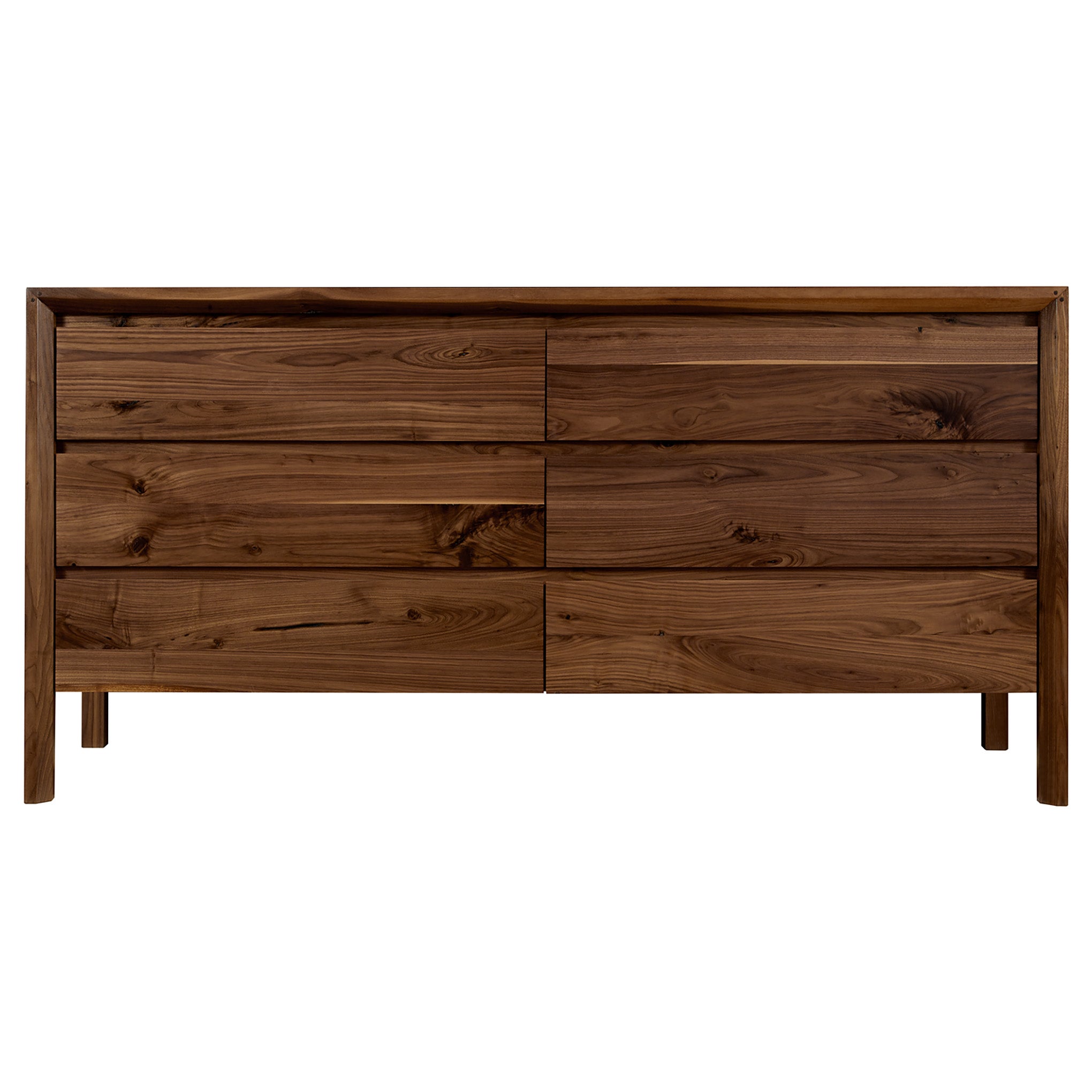 Siegel 6 drawer dresser walnut sale