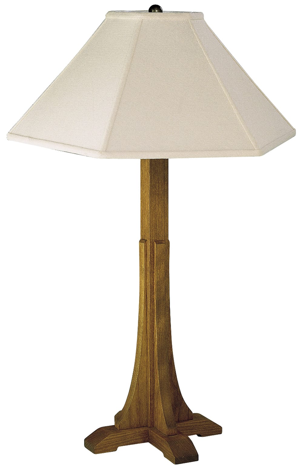 Cross Base Table Lamp with Linen Shade - Stickley Furniture | Mattress