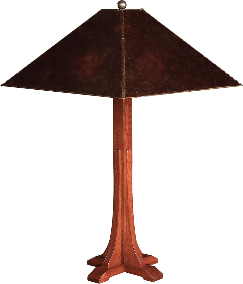 Cross Base Table Lamp with Mica Shade - Stickley Furniture | Mattress