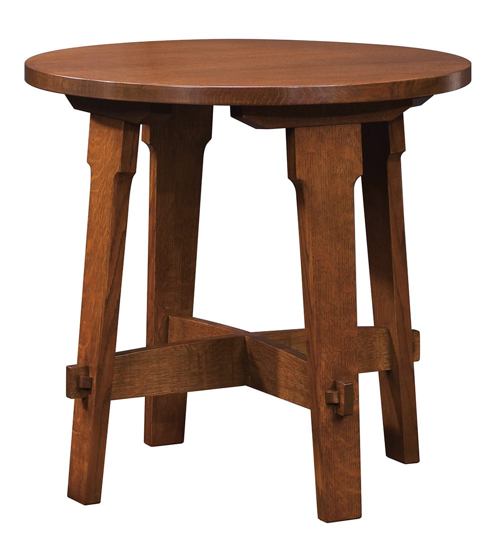 Gus Round Lamp Table - Stickley Furniture | Mattress