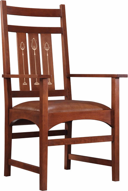 Harvey Ellis Arm Chair, with Inlay - Stickley Furniture | Mattress